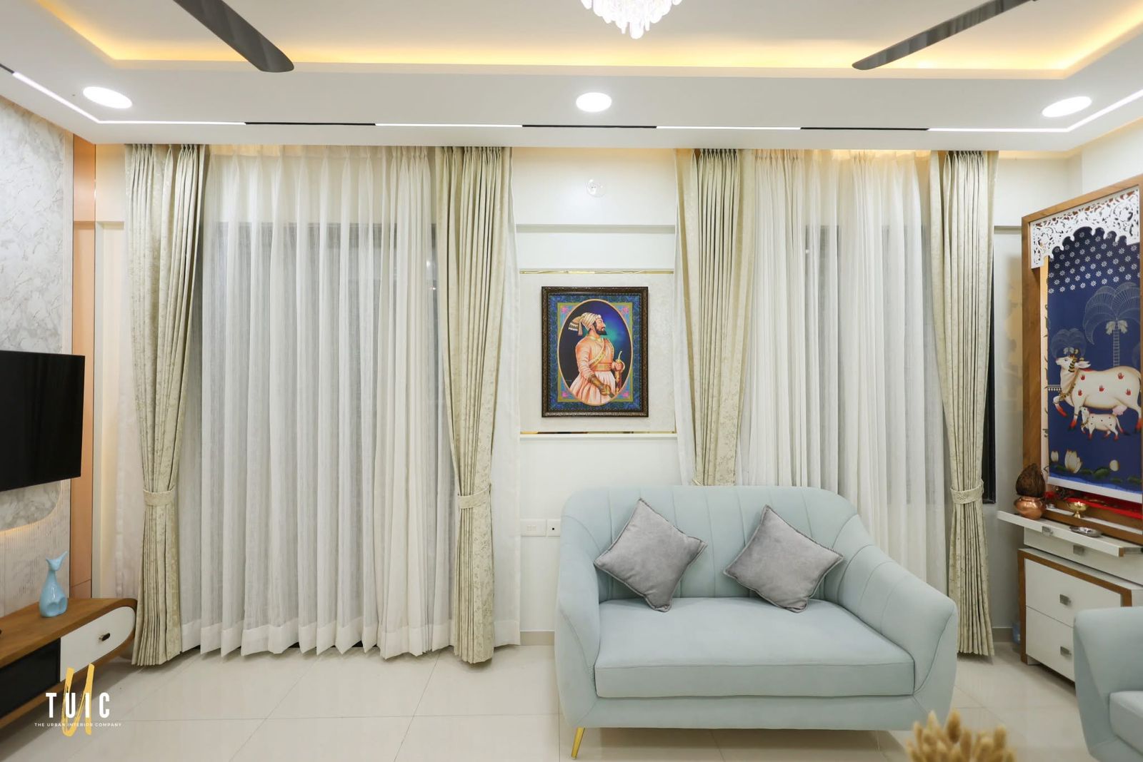 Interior work 1650 sqft area G+2 floor interior architecture design in Lucknow 2026