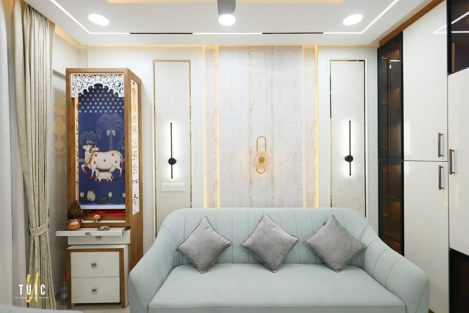 Interior work 1650 sqft area G+2 floor interior architecture design in Lucknow 2026